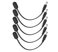 Cryfokt Convertitore a Clamp/Holder per Batteria in Plastica per Pedale Effetto Chitarra, Nero, 17 Cm, 5 Pezzi, Ideale per L'uso con Batterie Separate, Corrente Pura per Rumore Ridotto Al Minimo