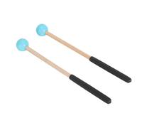 Cryfokt Coppia di Bacchette per Percussioni, Bacchette per Batteria Leggere e Robuste per Concerti e Spettacoli, Gomma e Acero da 22 Cm, 1 unità (BLUE)
