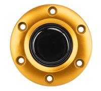 Cryfokt Copri Tappo Centrale Interno del Volante con Interruttore a Pulsante Clacson di Facile Installazione Maggiore Sicurezza e Aderenza Sulla Strada (GOLD)