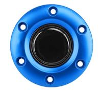 Cryfokt Copri Tappo Centrale Interno del Volante con Interruttore a Pulsante Clacson di Facile Installazione Maggiore Sicurezza e Aderenza Sulla Strada (BLUE)
