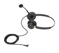 Cryfokt Cuffie per Call Center con Microfono Cuffie Business Bifacciali per il Servizio Clienti Telefono Binaurale con Cancellazione del Rumore Dal Design Ergonomico