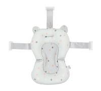 Cryfokt Cuscino del Sedile per Vasca da Bagno per Bambini, Galleggiante Sicuro Tappetino di Supporto per Il Bagno Pieghevole per Neonati Tappetino da Bagno Regolabile Supporto (Stelle Azzurre)