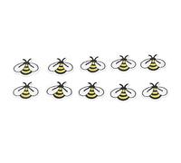 Cryfokt Cute Little Bee Patch 10pcs Iron On Embroidered Patches for DIY