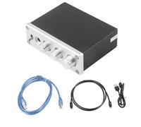 Cryfokt Decodificatore Ad Alte Prestazioni con Amplificatore per Cuffie, Decodifica Altezza, Regolazione Alto/basso, per Un'esperienza Digitale Migliorata a Casa (SILVER)