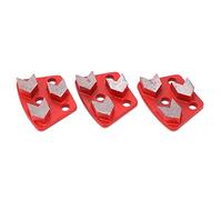 Cryfokt Dischi Diamantati Ad Alte Prestazioni, 3 Pezzi, Trapezio Rosso 30# per Lucidatrici per Calcestruzzo