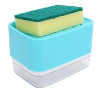 Cryfokt Dispenser di Sapone per Piatti a Pressa con Supporto per Spugna