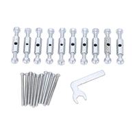 Cryfokt Dispositivo di Riparazione Cassetta, Strumento di Riparazione Scatola Muro in Acciaio Legato con Asta di Supporto e Chiave, Riparazione Scatola Elettrica per (Asta di supporto in metallo)