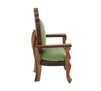 Cryfokt Divano Dal Design Vintage per Casa delle Bambole Squisita Sedia retrò per Mini Scene Legno di Betulla Resistente per Decorazioni per la Casa delle Bambole Scena di Panetteria per Matrimoni