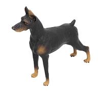 Cryfokt Doberman Modello Giocattolo Simpatico Figurina Nera per Bambini Gioco Educativo 20 X 15,7 X 4,3 Cm