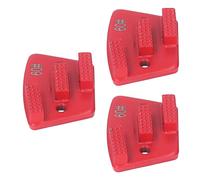 Cryfokt Efficienti Scarpe Diamantate con Grana Rossa 60, 3 Denti Lunghi e 2 Fori, Strumento Hardware Ideale per la Levigatura del Calcestruzzo, Offrono una Lunga Durata e Ottime Prestazioni di