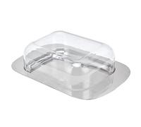 Cryfokt Elegante Contenitore per Burro da in Acciaio Inossidabile, Resistente Piatto per Formaggi con Coperchio Infrangibile, Adatto a Tutti i Bastoncini di Burro e Panna, per Uso Domestico