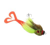 Cryfokt Esca Portatile con Design per Capelli in Silicone per Avventure di Pesca All'aperto 1 Esca da Pesca (GREEN)