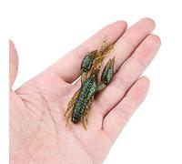 Cryfokt Esche Morbide e Durevoli per la Pesca Alla Spigola, Esca Ad Azione Realistica per Texas Rig, Set in Silicone da 4 Pezzi di 6 Colori per Pescatori All'aperto (#1)