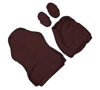 Cryfokt Fodera per Sedia da Gioco Altamente Elastica, Fodera in Poliestere Traspirante per Ufficio e Casa, 2 Fodere + 2 Braccioli (Marrone scuro)