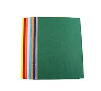 Cryfokt Fogli di Feltro Colorati Assortiti da 10 Pezzi per Lavori di Cucito, Ampia varietà di Quadrati di Tessuto Non Tessuto da 20 * 30 Cm, Ideali per Realizzare Costumi e Decorazioni