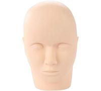 Cryfokt Forma della Testa del Manichino per Innesto di Ciglia in Gomma Morbida per la Pratica del Trucco e del Massaggio, Silicone Morbido Al Tatto Realistico, Ideale per Studenti di Cosmetologia e