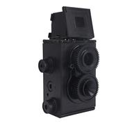 Cryfokt Fotocamera a Pellicola TLR a Doppio Obiettivo Fotocamera a Doppia Pellicola Vintage retrò Fai-da-te con Facile Montaggio per Appassionati di Fotografia Divertenti Materiale ABS