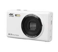 Cryfokt Fotocamera digitale 4K per bambini, 44 MP, compatta e portatile, con zoom digitale 16x, anti-vibrazione, tasca per schermo da 2,4 pollici, fotocamera compatta per ragazzi e ragazze, fotografia