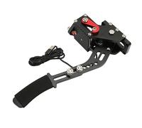 Cryfokt Freno a Mano USB per PC Serie S X per, Freno a Mano per Giochi di Corse Sim 2 in 1 a 64 Bit con Molla di Compressione Ad Alta rigidità, Sensore Hall Senza Contatto a (BLACK)