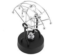 Cryfokt Giocattolo del Moto Perpetuo, Elegante Scultura da Scrivania a Decompressione per gli Appassionati di Scienza, Realizzata in Plastica e Ferro, 11x11x19 Cm, Perfetta per la Casa o L'ufficio