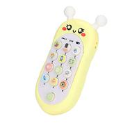 Cryfokt Giocattolo per Cellulare per Bambini, Design Carino a Forma di Ape, per Giochi di Ruolo e Musica Rilassante per Bambini di Piccole Dimensioni (Giallo con cordino)