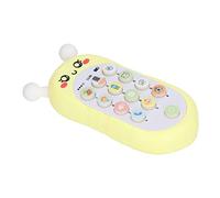 Cryfokt Giocattolo per Telefono per Bambini Giocattolo Musicale Multifunzione Stile Ape per Neonati Divertimento per la Prima Educazione 5,5 X 2,4 X 0,8 Pollici (Giallo con cordino)