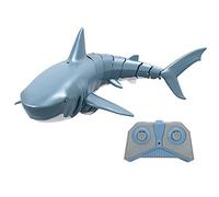 Cryfokt Giochi di Squalo a Telecomando con Tecnologia Ad Avvio Rapido, Ad Alta Simulazione a Prova Idrica Pesce per Piscina per il Bagno del Lago, Barca Elettrica RC, Goditi il