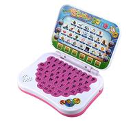 Cryfokt Gioco per Computer Portatile Giocattolo per Studio Educativo Bilingue per Bambini Piccoli, Giochi di Melodia Musicale per L'apprendimento della Lingua Alfabetica, Design Compatto Leggero e