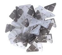 Cryfokt Graffette, Design Triangolare Trasparente, Contiene 50 Fogli, Fermagli per Libri con Presa Salda e Previene l'arricciatura della Carta per Libri, Prove, biglietti.