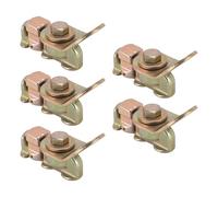 Cryfokt Heavy Duty L Fit for Track Raccordo a Doppio Perno Easy Truck Bed Trailer Pickup RV Secure L Fit for Track Tie Down per Trattori Giardino, 5 Pezzi