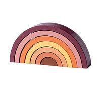 Cryfokt in Legno Impilabile Giocattolo Multicolore Blocchi di Apprendimento Creativo per Bambini 1 unità (Taglia unica)