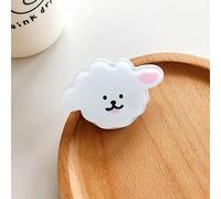 Cryfokt Innovativo Supporto per Anello da Dito per Cellulare Supporto Pratico per Guardare la Cucina e il Letto A Mani Libere Rosa E2 Orso Viola E3 Terra E4 A Forma di Cuore E5 (Orecchio rosa E2)
