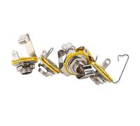 Cryfokt Jack per Montaggio Stereo TRS per Chitarra da 5 Pezzi in Lega di Alluminio Durevole per Chitarra Elettrica e Basso da 6,35 Mm