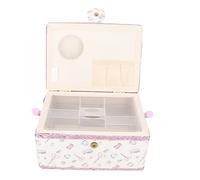 Cryfokt Kit da Cucito, Cestino da Cucito, Tessuto Vintage Artigianale Durevole per gli Adulti Organizzazione per l'uso Domestico a Filo