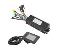 Cryfokt Kit di Conversione Bici Elettrica, Controller 3 modalità 30A 24V 36V 48V con Display LCD per Motore da 50W a 1000W, Pannello EN05, Acceleratore a Pollice, Sensore di Potenza,