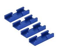 Cryfokt Kit di Intersezione dello Scivolo Trasversale per Binari a T da 4 Pezzi, Connettore per Binari per la Lavorazione del Legno con Superficie Liscia per Falegname, Materiale Leggero in Lega di