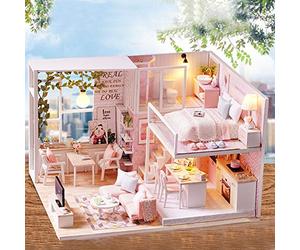 Cryfokt Kit per Casa delle Bambole in Miniatura con Ambiente Realistico, Parti Separate per Giochi Fantasiosi, per Bambini e Adulti