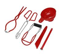 Cryfokt Kit per Conserve da 6 Pezzi, Pinze per Alimenti, Chiave per (rosso)