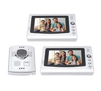 Cryfokt Kit Videocitofono, unità Interna Vivavoce con Schermo TFT 7 Pollici con Visione Notturna Funzione di Sblocco Conversazione Bidirezionale, Impostazioni Personalizzabili, per (Spina europea)