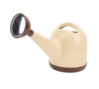 Cryfokt Lattina di Annaffiatura Vegetale, Braccio Lungo 4L con Testa di Irrigazione, per Piante da Esterno Interno, Giardino, Fiore, Apertura a Mano Ampia (giallo latte)