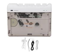 Cryfokt Lettore di Cassette, Lettore di Cassette Bluetooth 4,7x3,6x1,3 Pollici con Microfono Cuffie da 3,5 Mm Capovolgimento Automatico, di Stereo retrò Portatile