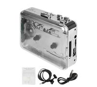 Cryfokt Lettore di Cassette Portatile a Doppio Canale con Conversione MP3 e ABS Resistente per un Ascolto nostalgico. Dimensioni Compatte di 219 G