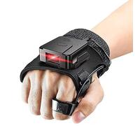 Cryfokt Lettore di Codici a Barre Indossabile, Scanner per Anello per con Sensore CCD con Connessione Cablata USB Bluetooth con 3 modalità di Scansione per la Scansione di Codici