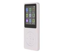 Cryfokt Lettore Musicale Digitale Compatto LCD da 1,8 Pollici Audio Senza Perdita MP3 MP4 Supporto 32G per Allenamento in Palestra All'aperto (WHITE)