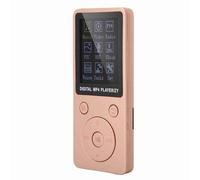 Cryfokt Lettore Musicale Digitale con Durata della Batteria Estesa e Design Elegante per gli Appassionati di Audiolibri e Musica, Include funzionalità E-book e Radio FM (Oro rosa)