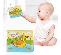 Cryfokt Libro da Bagnetto per Bambini, Giocattolo Impermeabile Antistrappo per la Doccia Infantile per il Bagnetto, Giocattoli per la Prima Educazione per Bambini Dai 6 Mesi in su (anatra)