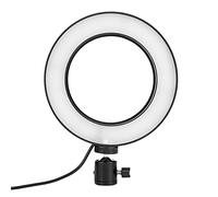 Cryfokt Luce di Riempimento Ad Anello Luce di Riempimento USB Regolabile Ed Elegante per Podcast Video Dal Vivo Trucco per Ritratti per Lampada da Tavolo con Treppiede, Anello LED per Fotografia di