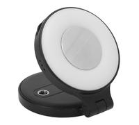 Cryfokt Luce Selfie Telefonica, Foro a Vite da 1/4 di Pollice Magnetica Telefie Light Type C Portable Ricaricabile per Live (BLACK)