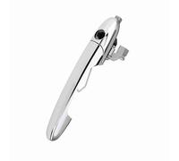 Cryfokt Maniglia per Porta Esterna Cromata a Specchio con Guida a Destra Adatta per 500, Maniglia per Porta Esterna Aftermarket, Lunga Durata, Veicoli con Guida a Destra, Plastica/Metallo, Finitura