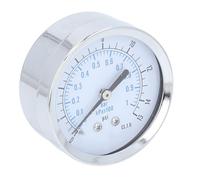 Cryfokt Manometro Assiale a Doppia Scala Quadrante Trasparente da 0 a 1 Bar/kpax100 da 0 a 15 Psi per Aria Acqua Carburante Uso Industriale